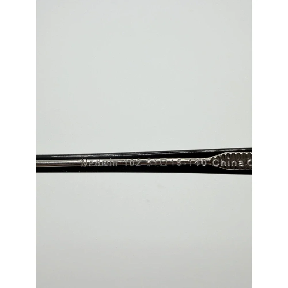 Warby Parker Nedwin 102 Rectangular Black Eyeglass Frame Only 51-15-140 Unisex